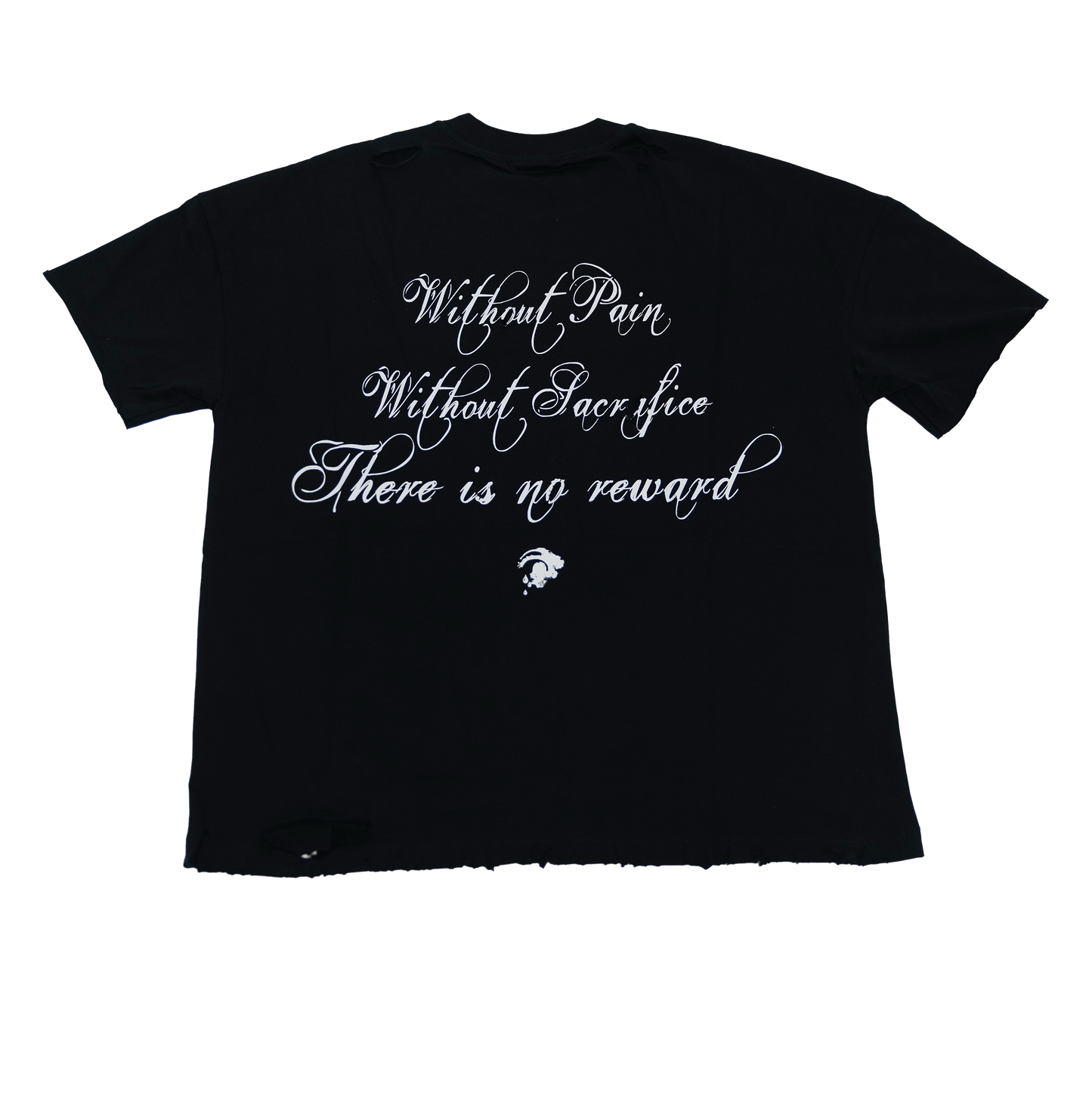 Black Itami™ Cross Distressed T-Shirt