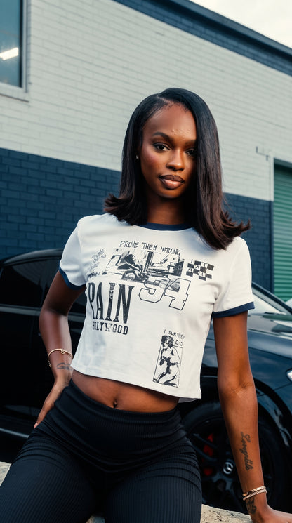Women’s Cropped Ringer Tee