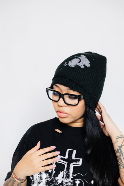 Black Itami™ Thermal Double Knit Beanie