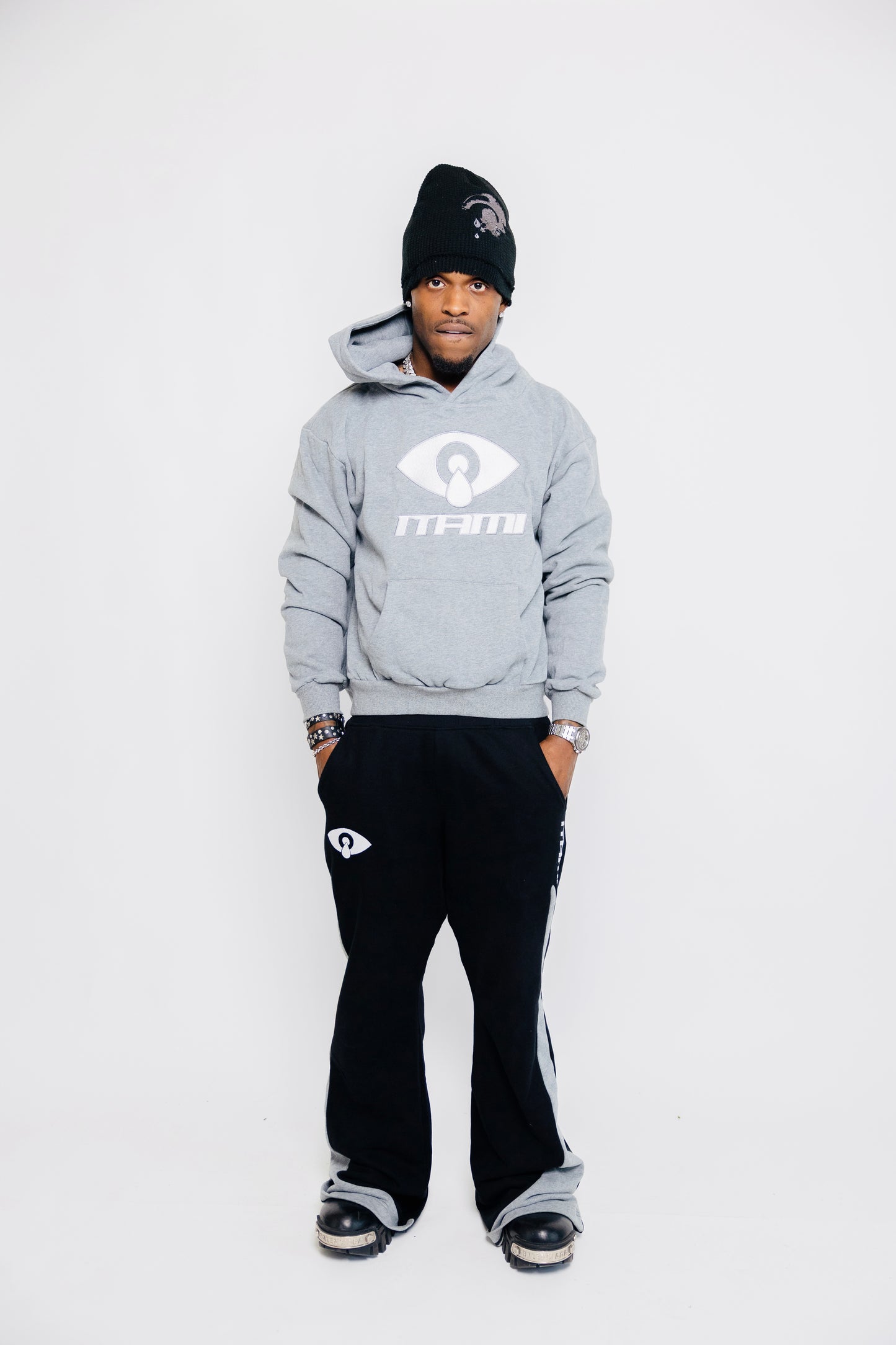 Grey Itami™ Eye Hoodie