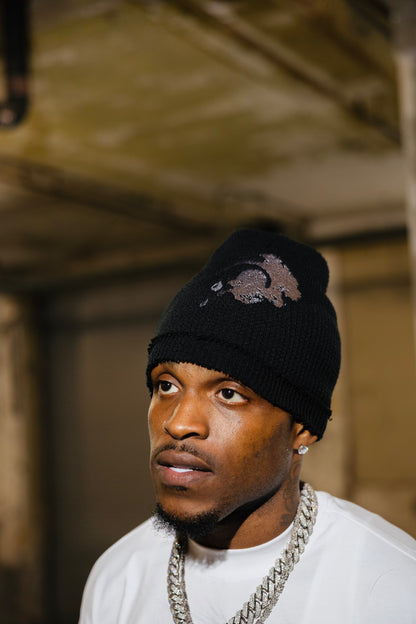 Black Itami™ Thermal Double Knit Beanie