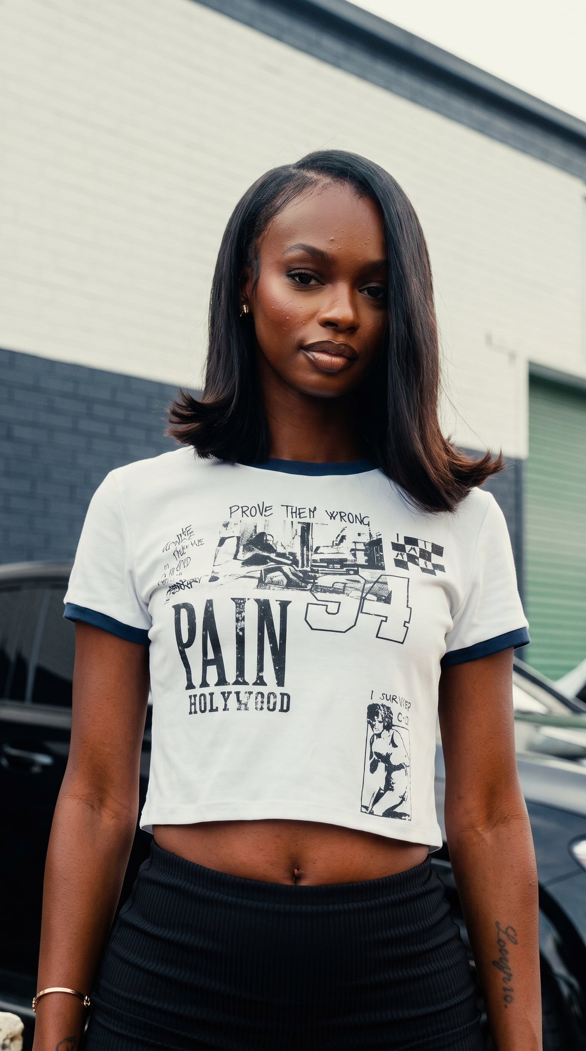 Women’s Cropped Ringer Tee