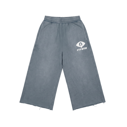 ITAMI Blue Vintage Wash Shorts`