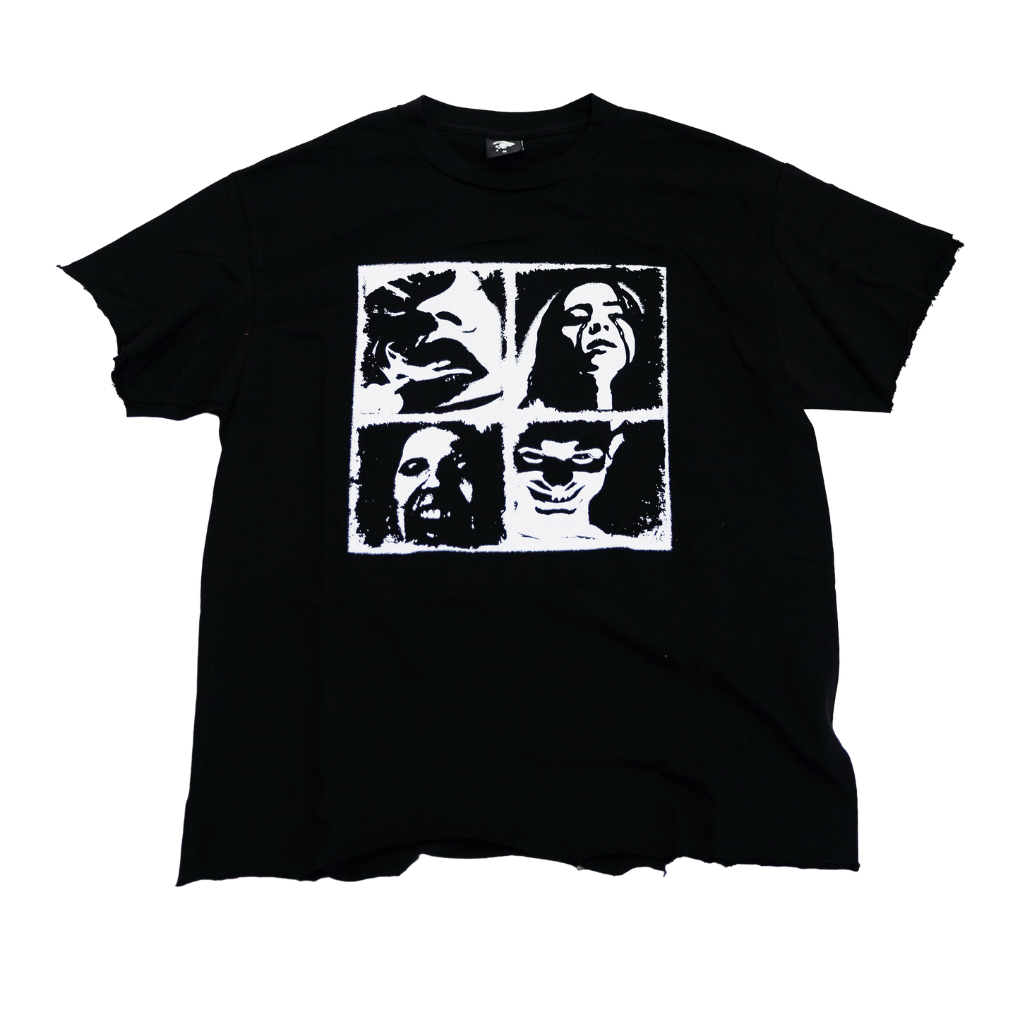 Black Itami™  Faces Distressed T-Shirt