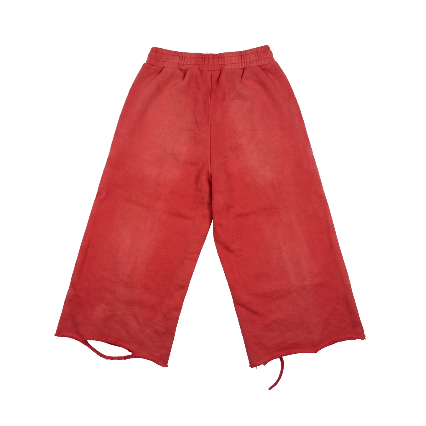 ITAMI Red Distressed Shorts