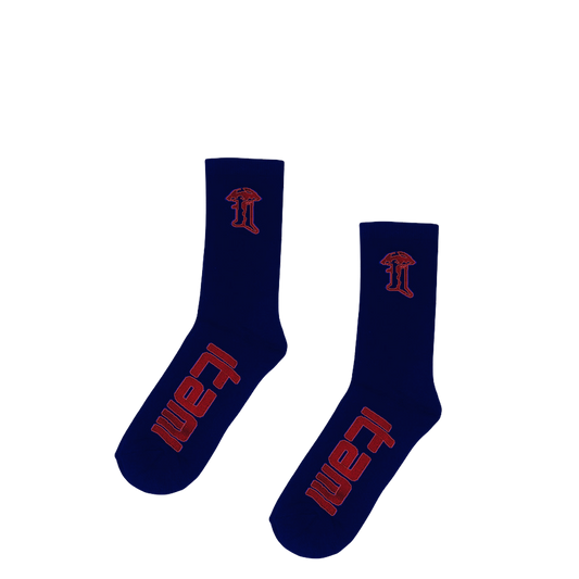 Itami™ Woven Socks (Blue/Red)